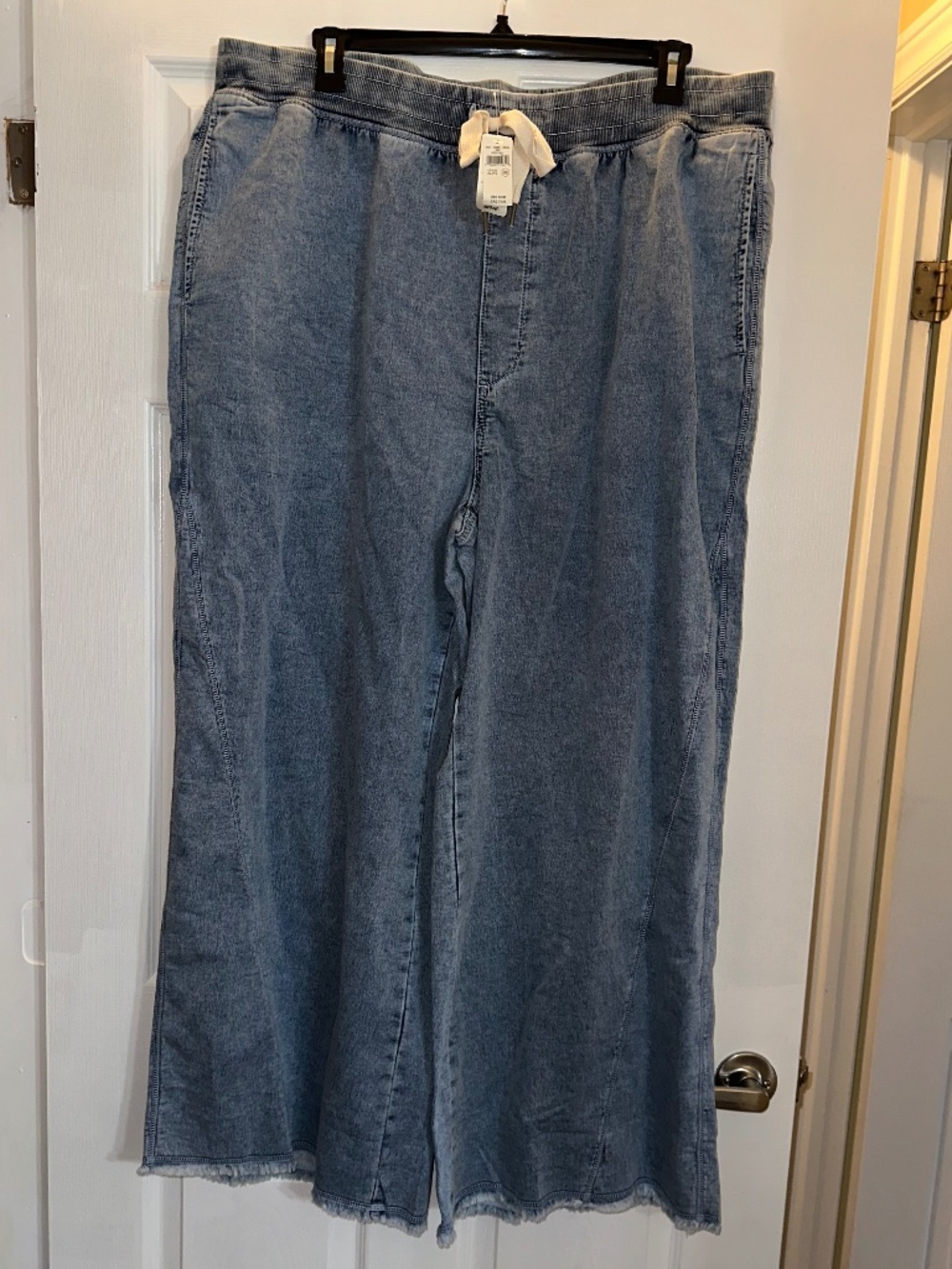 Aerie Real Good Wide Leg Denim Pants XXL NWT Light Wash